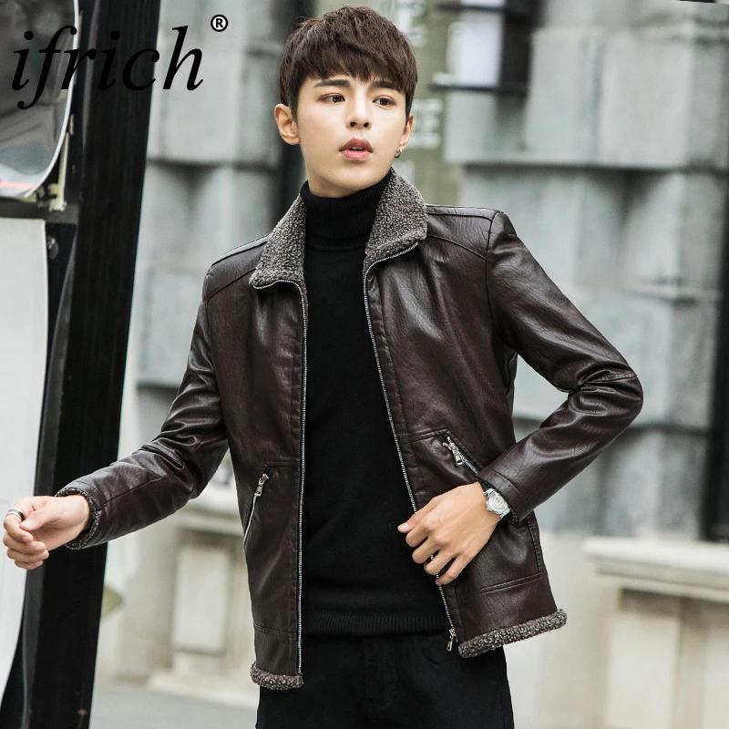 Chaquetas de cuero para hombre abrigo cálido de invierno más ropa de abrigo gruesa motocicleta hombre chaqueta Anti rayado piel de imitación los hombres|Abrigos de piel sintética| - AliExpress