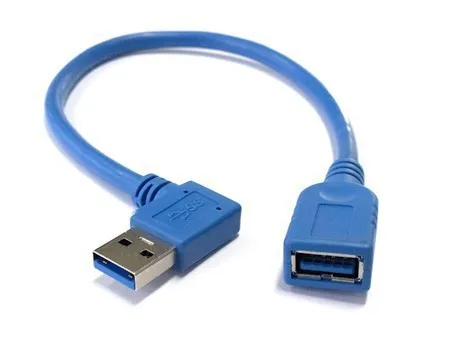 

10PCS 5Gbps USB 3.0 USB3.0 Right angle Male to Female converter adapter extension data cable cord wire 30cm