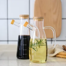 Кухонный дозатор для масла бутылка герметичная Бытовая Высокая боросиликатная стеклянная кухонная бутылка для масла