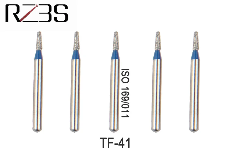 12 шт. стоматологический Алмазный ФГ 1,6 мм плоский конус Бур для NSK Стиль высокоскоростной воздушный турбинный TF-31, TF-41, TF-42, TF-43
