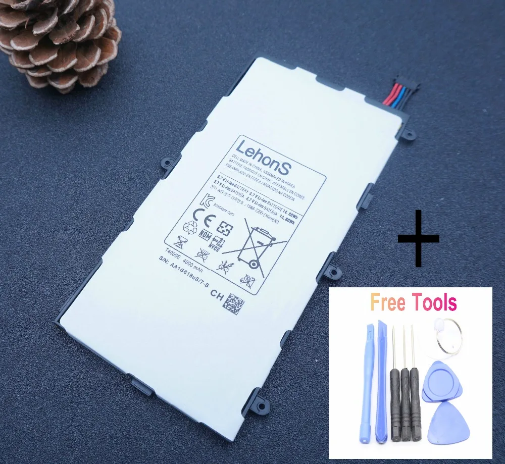 

LehonS 4000mAh Replacement Battery For Samsung Galaxy Tablet Tab 3 7.0 T210 T211 T217A T2105 SM-T210 SM-T211 T4000E With Tools