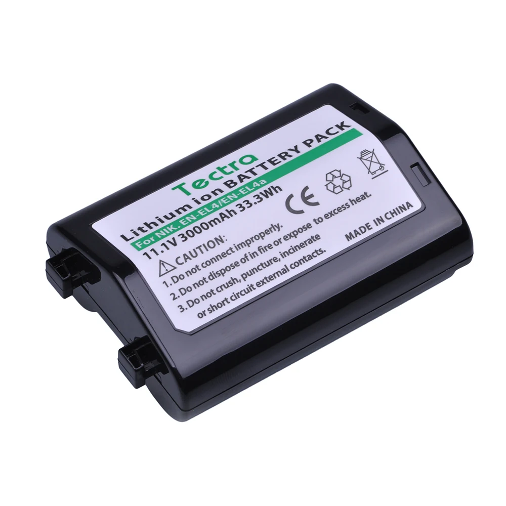 Günstige Tectra 1 stücke 3000 mAh EN EL4 EN EL4A Batterie für Nikon D2H D2Hs D2X D2Xs D3 D3S F6 MH 21 ENEL4 ENEL4A EN EL4A EN EL4 Batterie