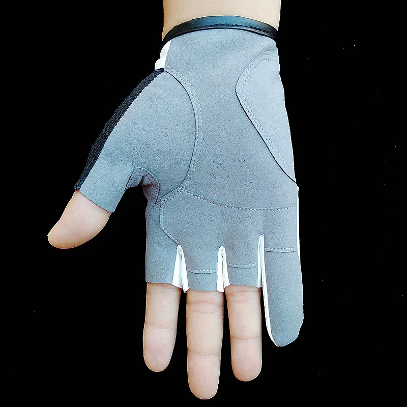 Высокое качество противоскользящие четыре вырезанные кожаные перчатки для спорта на открытом воздухе противоскользящие перчатки для рыбалки