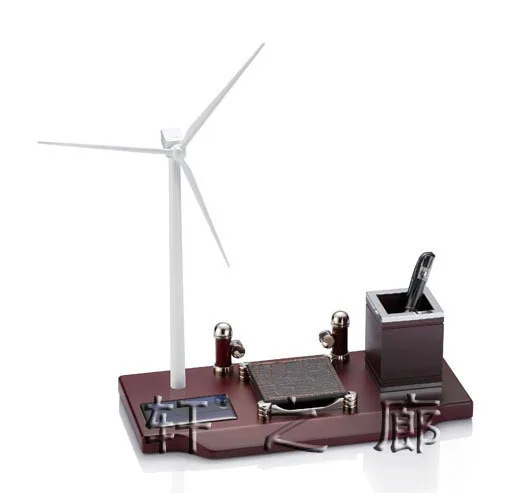 Solar Wind Turbine Model Desktop Ornaments Business Gifts Desk Solar Wind Turbine Model Desktop Ornaments Business Gifts Desk Stationery Sets Decoration