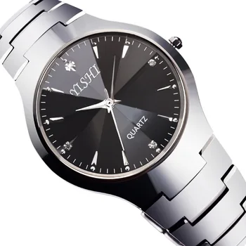 

Fashion Casual Lover WristWatch Simple Diamond Rhinestone Women Mens Watches Business Quartz Stainless Steel Strap Watch Relogio