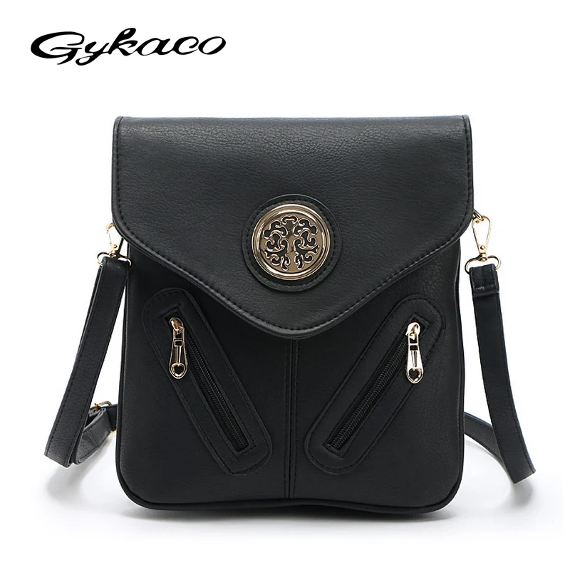 

Gykaeo Women Leather Handbags Sac Femme Black Small Shoulder Bags Bolsas Femininas Evening Day Clutches Bag Women Messenger Bags