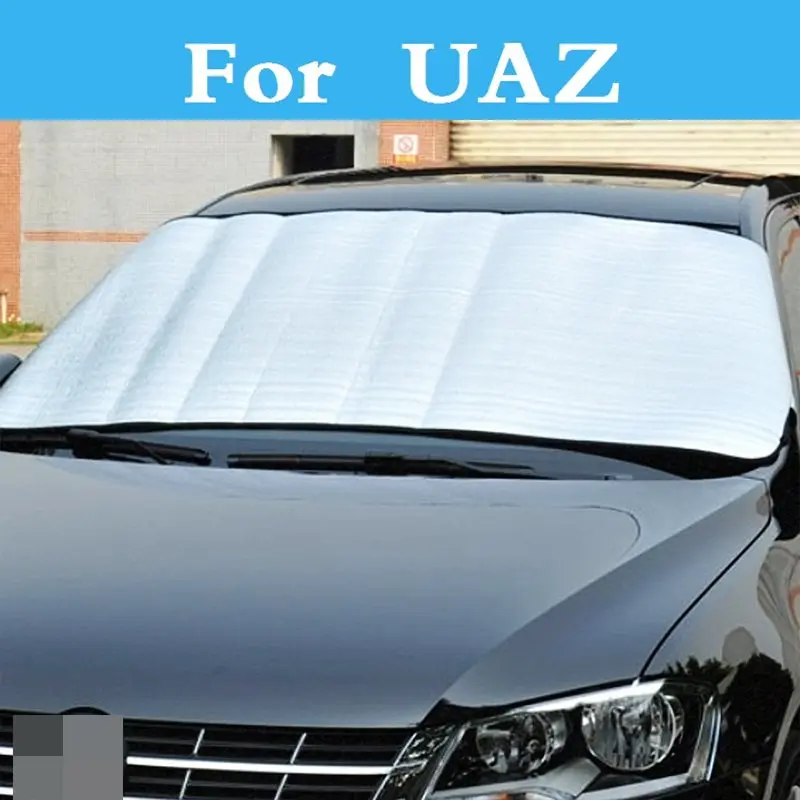 

Car Window Sun Shade Prevent Snow Frost Ice Dust Eaxterior Cover For UAZ 31512 3153 3159 3162 Simbir 469 Hunter Patriot
