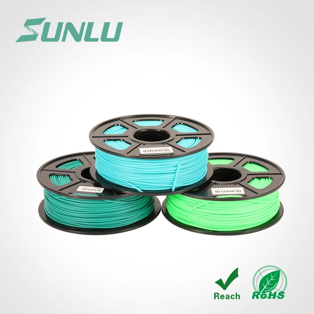 

3.00mm ABS 3D Filament Printing Industrial Craft 100% No Bubble Golw In Dark ABS Filament For 3D Printer 1kg Wirh Spool