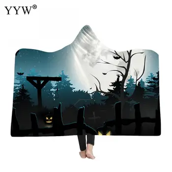 

Party Halloween Cloak Hooded Blanket For Adult Kids Body Cover Wearable Throw A Blanket For Beds Newborns Weighted Blankets
