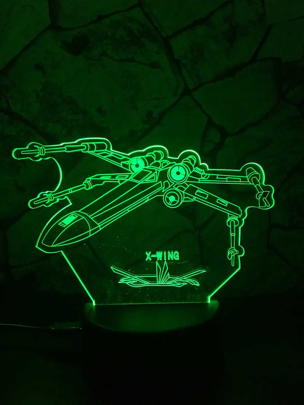 HTB15.iCcf6H8KJjSspmq6z2WXXaP.jpg_ Lampka 3D Star Wars X-Wing