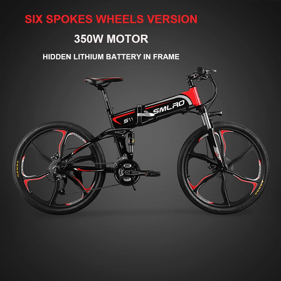 Flash Deal 26 Inch Electric Mountain Bike Hidden 48v Lithium Battery 350w Electric Bicycle Battery Power Instead Of Walking Ebike 6