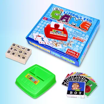 

NEW Alphabet Letters Card Game Children's Spelling Puzzle Toy Learn English Language Children Educational Toys Learning Literacy