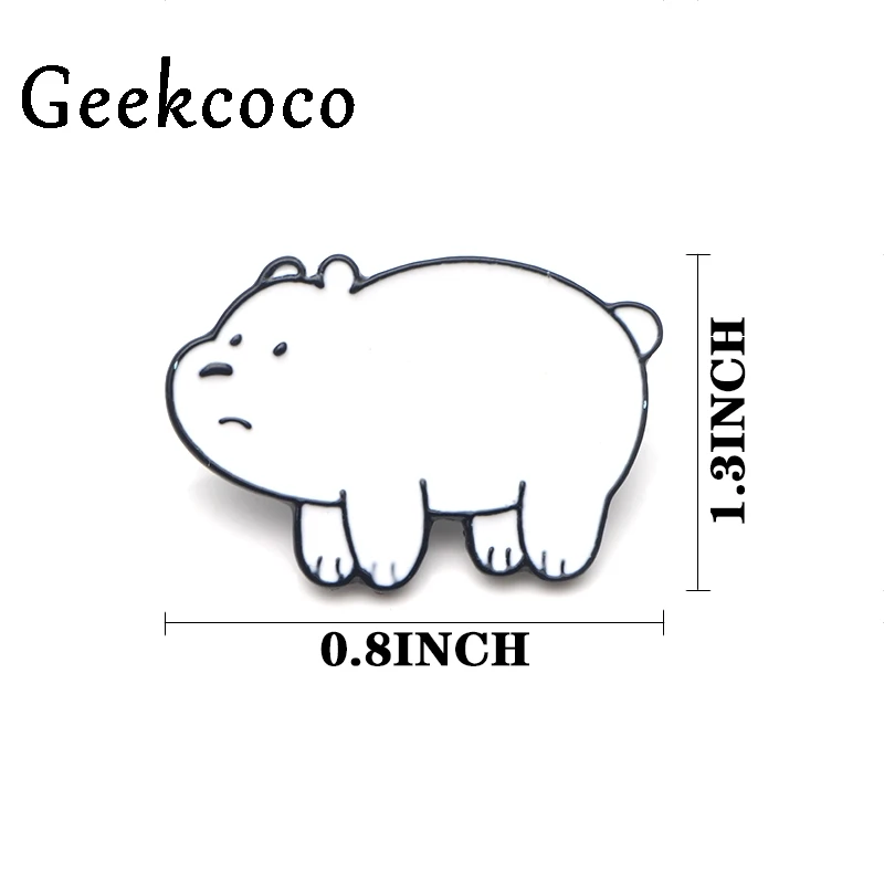 Мы Голые Медведи Милый стиль Эмаль Булавка подарок ювелирные изделия Para Сумка Одежда Рубашка шляпа рюкзак брошь со знаком отличия Значки украшения J0413