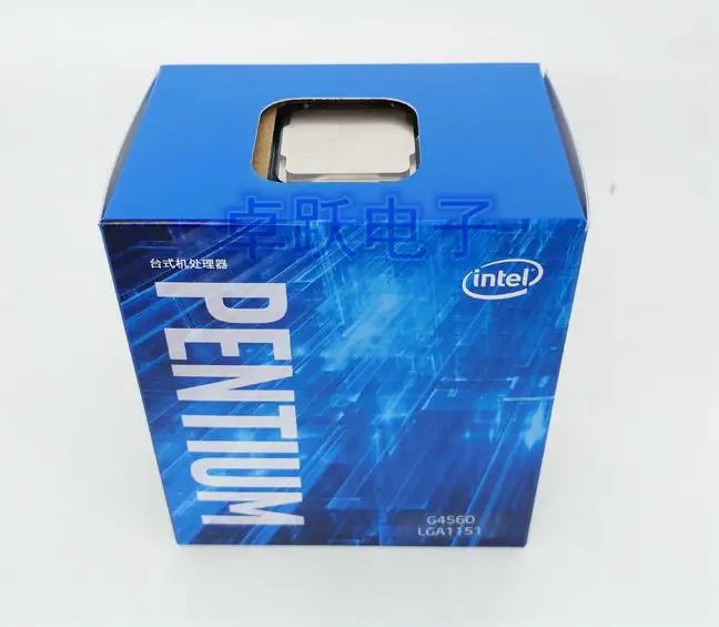 Процессор Intel Pentium G4560 CPU в коробке с радиатором LGA 1151-land 14 нанометров двухъядерный
