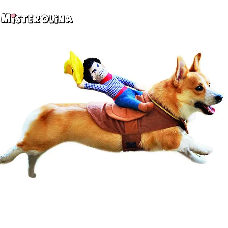 

Dog Suit Pet Clothes Dog Clothes Pet Cowboy Horse Riding Clothes Dog Costume Novelty Party Pet Clothing PT0994