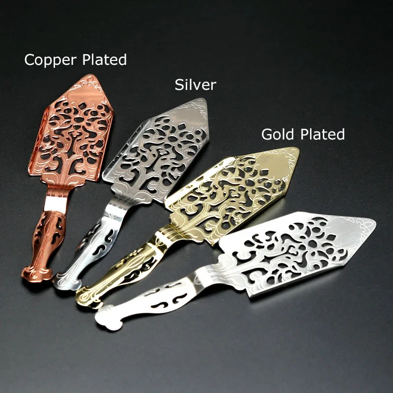 

Free Shipping Stainless Steel Absinthe Spoon Retro Hollow Pattern Bitter Spicy Spoon Bar Tool -Silver/Copper/Gold