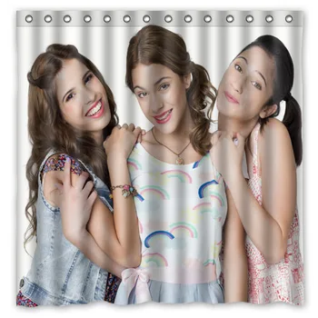 

violetta Polyester Waterproof Shower Curtain 12pc Hooks Mildew Resistant Bath Curtain Home Bathroom Decor