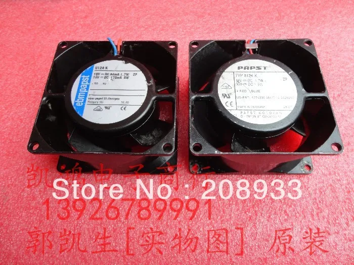 

For Original German PAPST TYP8124K 8CM 8038 24V 5W all-metal high temperature fan+cooling fan