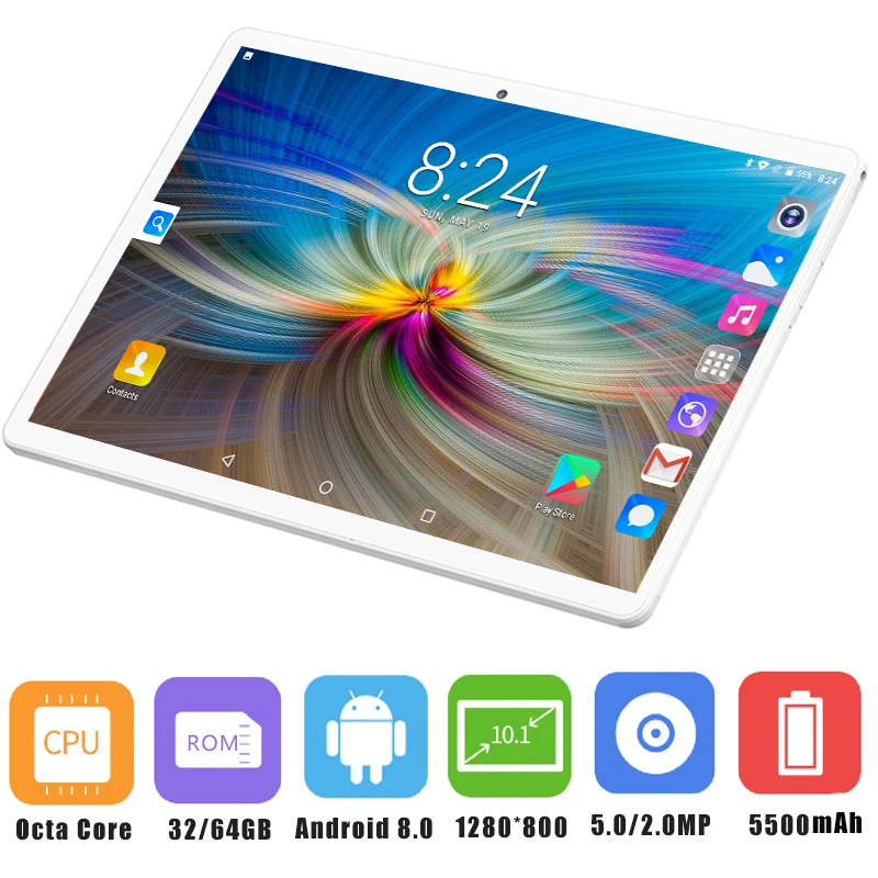 

Free Shipping 10 inch Octa Core 3G 4G FDD LTE Tablet pc 4GB RAM 64GB ROM IPS 1280*800 Android 8.0 Tablet Phablet 10.1+Gifts