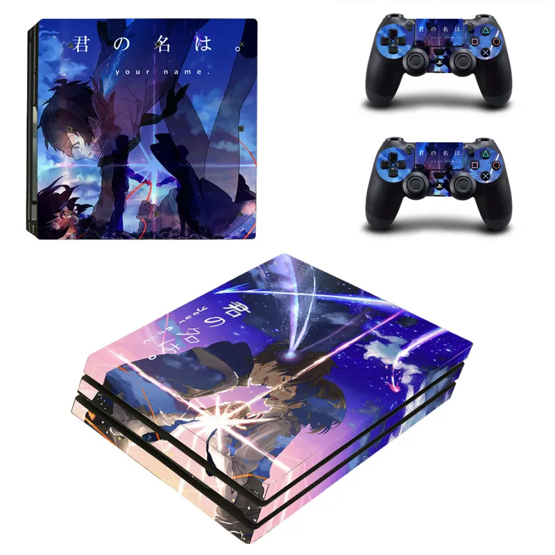

Your Name Anime PS4 Pro Skin Sticker For Sony Playstation 4 Promotion Console & 2Pcs Controller Protection Film Stickers