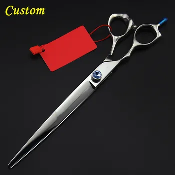 

Custom Upscale Japan 440c steel Left handed pet 8 inch shears dog grooming hair scissors cutting berber hairdressing scissors