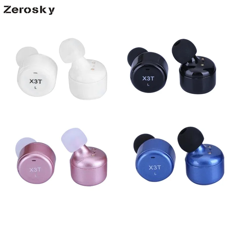 TWS Mini Wireless Bluetooth Earphone Stereo Earbud Headset With Charging Box Mic For All Smart phone X3T