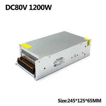 

Single Output Power Supply DC80V 15A 1200W Switching Driver Transformers 110V 220V AC TO DC SMPS for mechanical equipment CNC