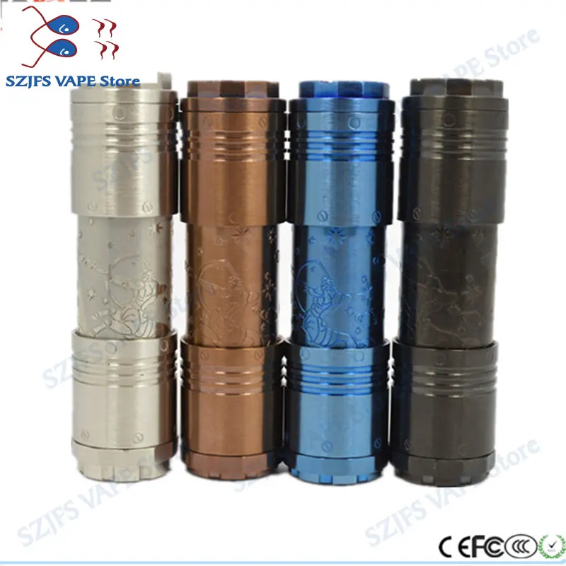

E-cigarette mech mod mechanical pen Mod 18650/18500/18350 battery body Vape pen mod VS AV MOD Kennedy 25 Kit for RDA RBA RDTA