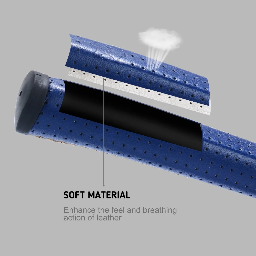 Натуральная овечья кожа клюшка для гольфа Среднего Размера Клюшка Для клюшки синего цвета ручной работы Клубная ручка с мягким комфортным материалом