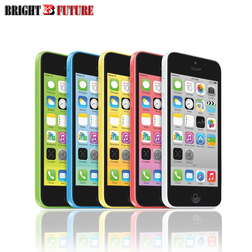 Original Unlocked Apple iPhone 5C I5C IOS factory Unlocked Dual Core Smart Phone 8GB16GB/32GB ROM 8MP Telefone free silicon case