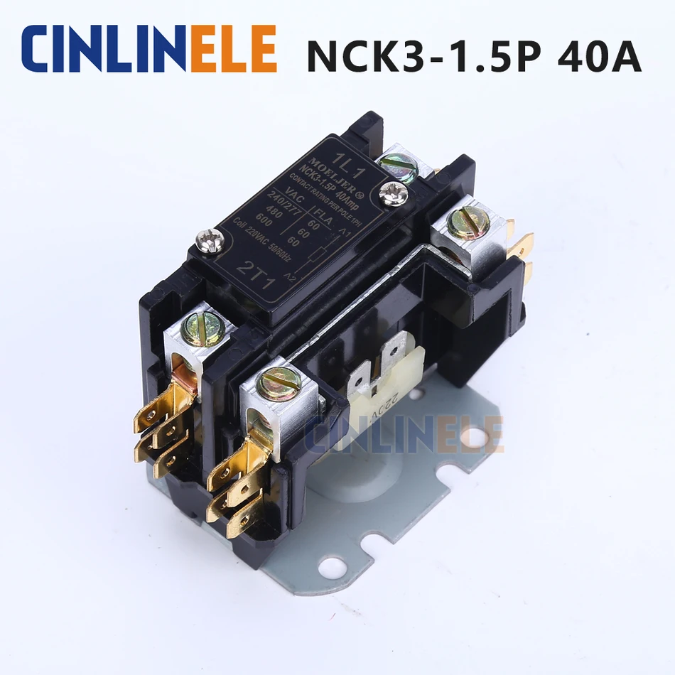 

Free Shipping AC Contactor of Air Conditioning Parts Tool 1.5P 2500W 40A Air Conditioning Protector 110V 220V-250V