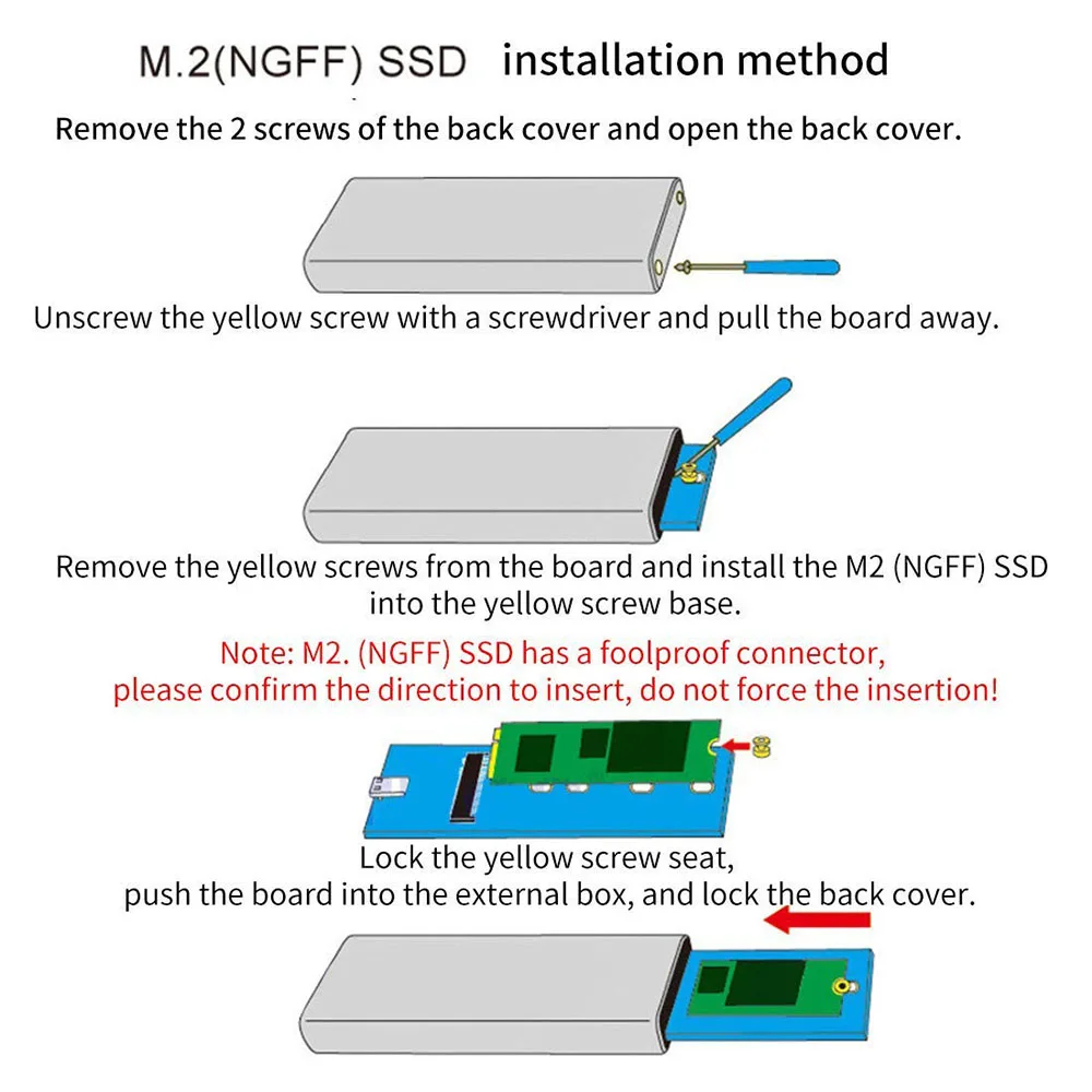 Корпус для жесткого диска NVMe PCIE USB3.1 M.2 на USB Type C 3 1 M KEY SSD корпус внешний мобильный