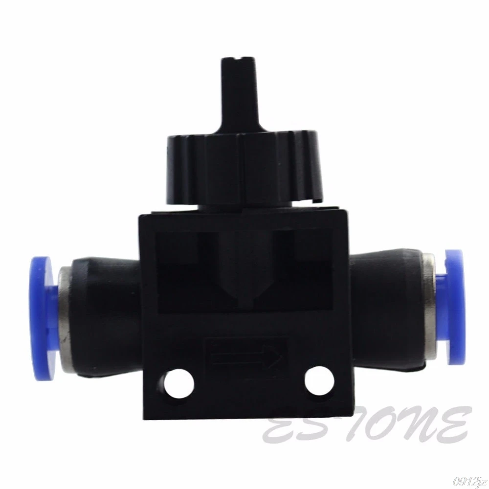 

1PC 6mm One Touch Fitting Pneumatic Connector Hand Valve HVFF6 Connect Tube