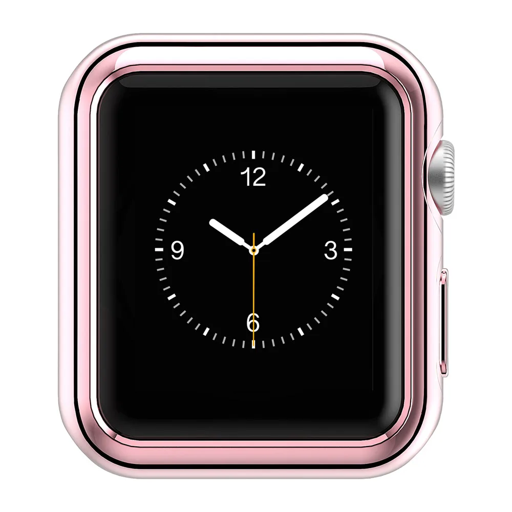 HOCO Мягкий силиконовый чехол с золотым покрытием для Apple Watch Series 2, чехол для iWatch Series 3, защитный чехол из ТПУ, 42 мм, 38 мм