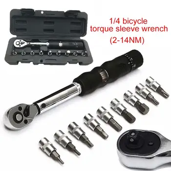 

High 2-14NM Window Type Small Torque Wrench 1/4" Ratchet Torque Bike Torque Socket Wrench DOG88