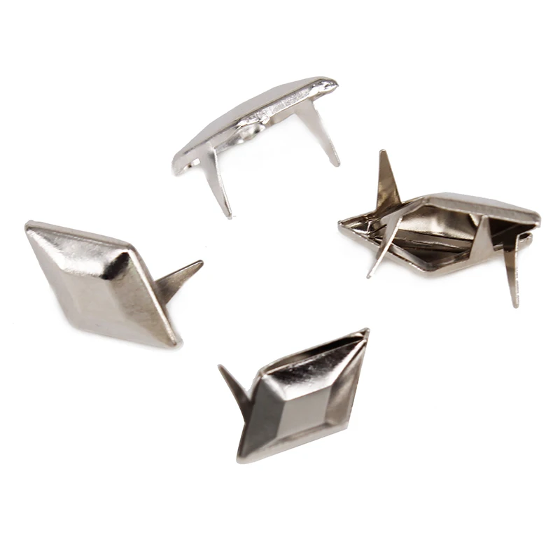 Buy 500piece Silver 2 Studs Prong Cone Spike Spot Tack