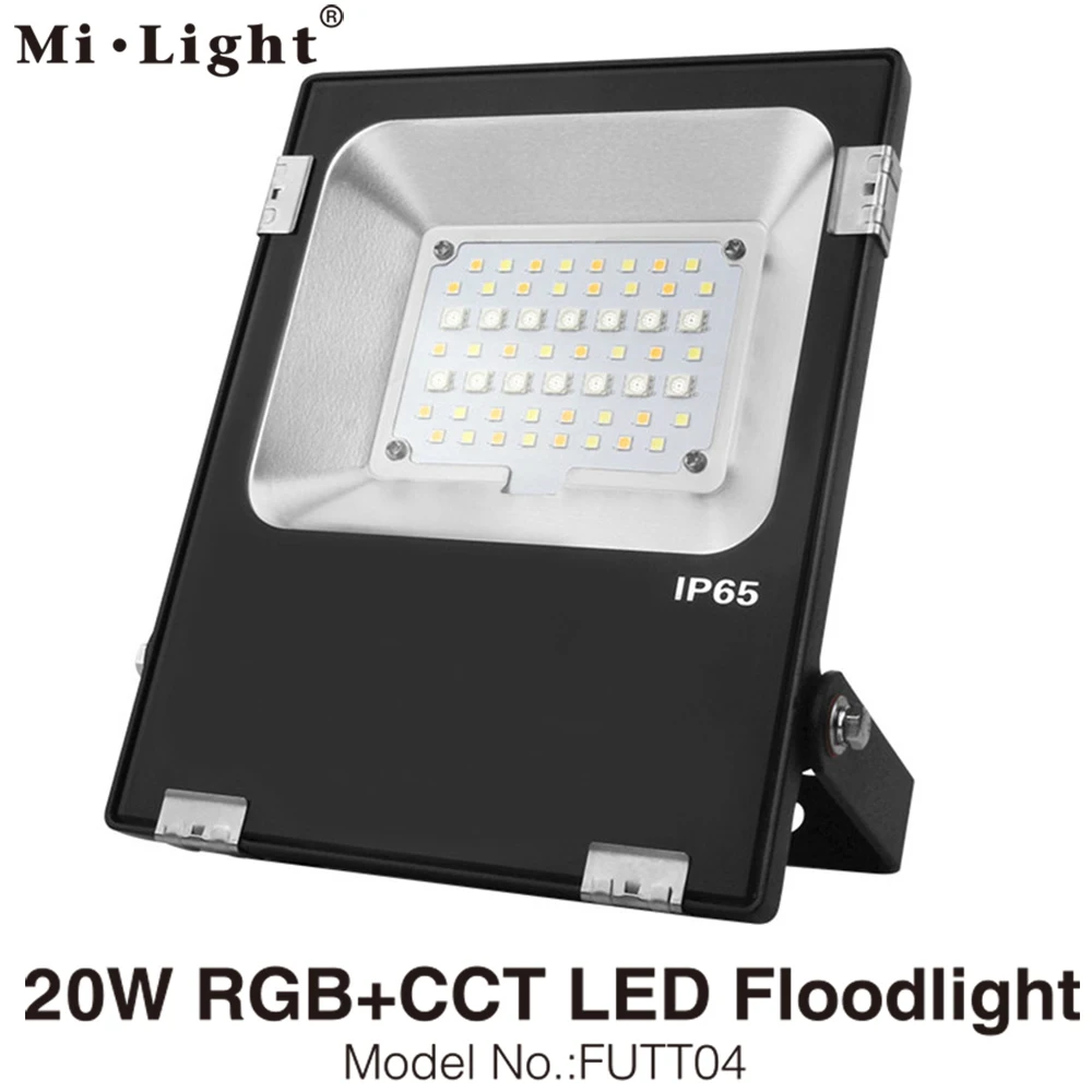 Светодиодный прожектор MiLight FUTT04 20 Вт RGB + CCT AC120V 265V IP65 водонепроницаемое наружное