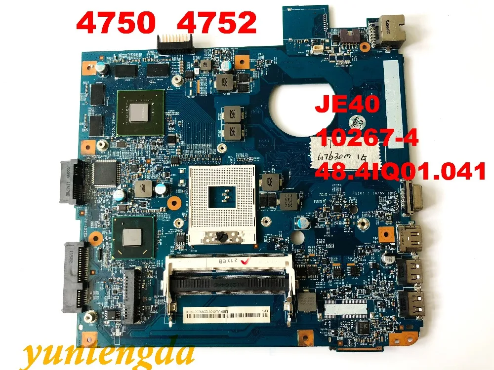 

Оригинальная материнская плата для ACER 4750 4752, HM65, DDR3, JE40 10267-4, 48,4iq01. 041, протестированы, хорошие, бесплатная доставка, разъемы