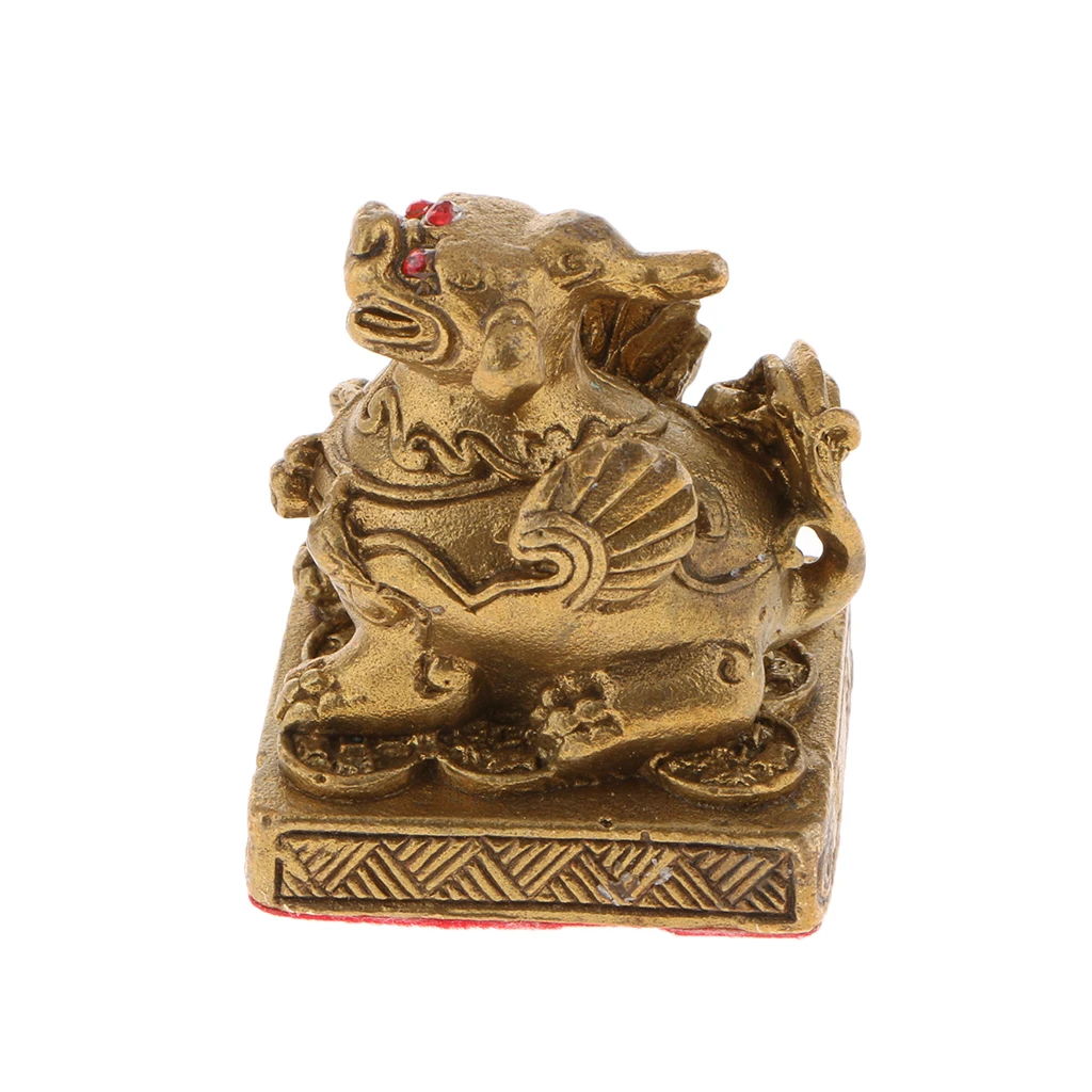 Chinese Copper Brave Troops Lucky Fortune Wealth Home Decoration Pi Xiu Brass Feng Shui Furnishing Articles