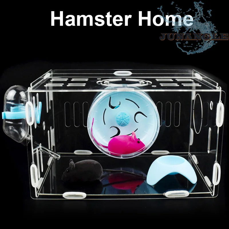 

1pcs Small Animal House Guinea Pig Cage Hamster Drinking Water Bottle Chinchilla Bed Running Wheel Pet Accessories Supplies