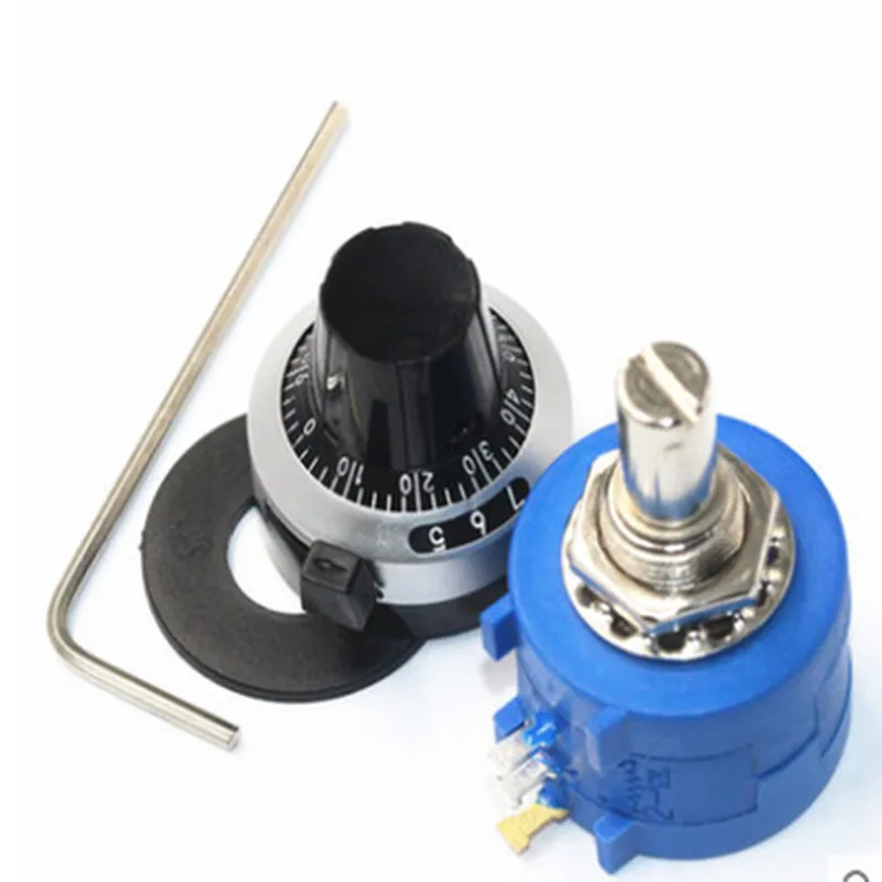 3590S 2 502L 3590S 5K ohm Precision Multiturn Potentiometer 10 Ring