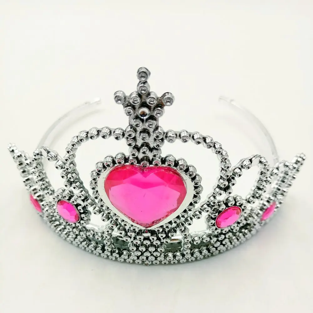 

Pink Princess Crown Cartoon Theme Headwear Baby Shwer Favor Party Decoration Girl Birthday Supplies
