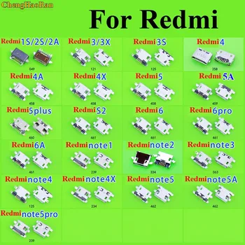 

ChenghaoRan For Xiaomi Redmi 1S 2S 2A 3 3X 3S 4 4A 4X 5 5A 5 PLUS S2 6 PRO Micro USB Jack Charging Socket Power Connector