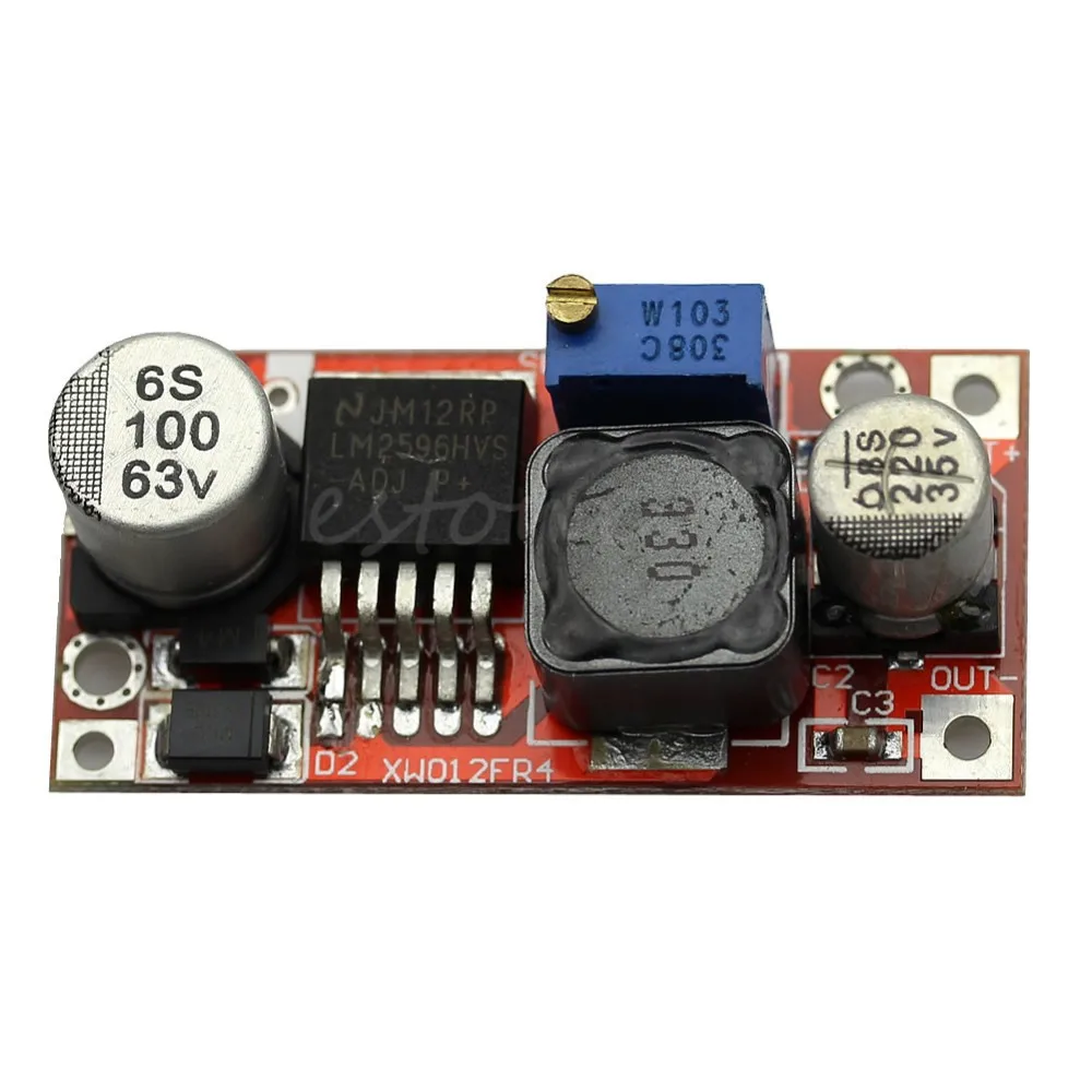 OOTDTY LM2596HV DC-DC конвертер 4,5-60 в Регулируемый понижающий модуль питания Buck