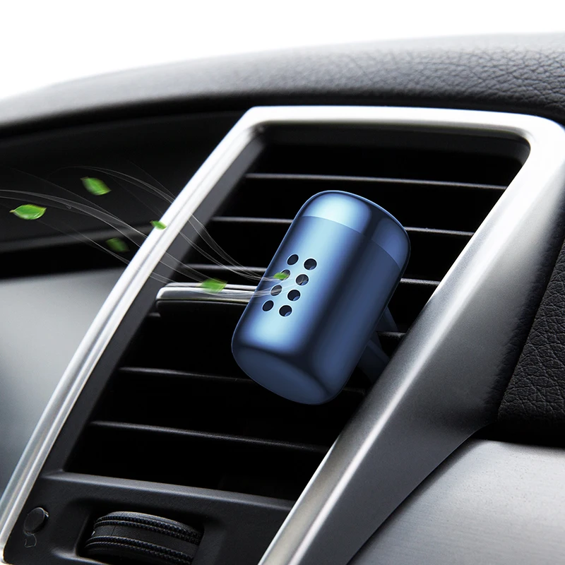 Baseus Мини Ароматерапия Автомобильный держатель для телефона освежитель воздуха ароматизатор для автомобиля воздушный диффузор очиститель воздуха Твердый освежитель духов - Цвет: Blue