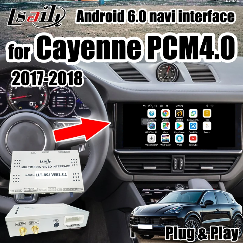 Android 6 0 навигационная коробка для Cayenne Porsche PCM4.0 2017 2018 GPS видеоинтерфейс Поддержка