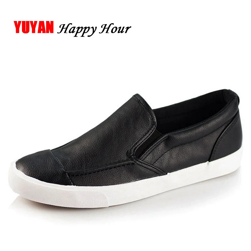 

New 2019 Fashion Shoes Men Soft Leather Footwear Men's Causal Shoes Male Brand Loafers Non-slip Breathable Black Blue K065