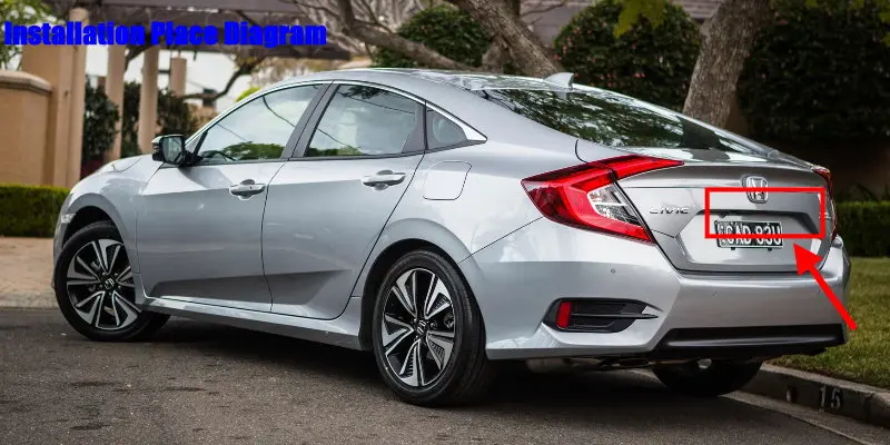 Liislee Reverse Rear Camera For Honda Civic ( FC3SFK8 ) 2016-2018  Parking Back Up Camera  License Plate Lamp  Night VisioinInstallation