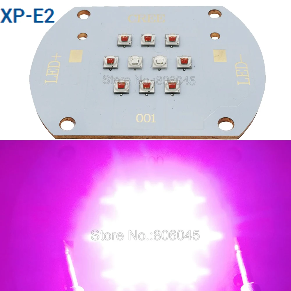 Cree Xlamp Xpe2 Xpe2 30w 10leds Multichip Lamp Light Red 8pcs + Blue 2pcs Mixed Color Diy High