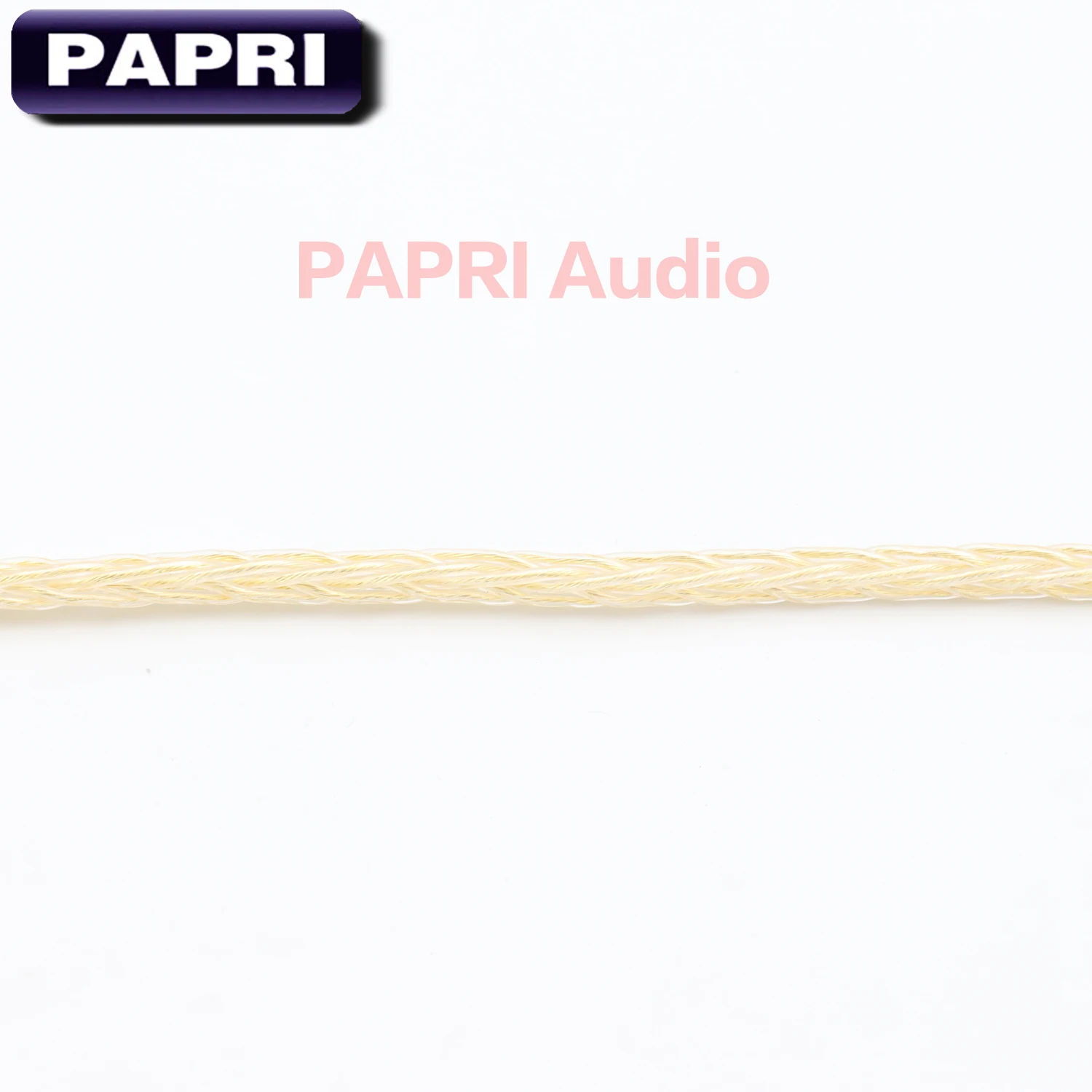 PAPRI Newest GR01 Headphone Cable DIY 4N OCC Silver Gold Plated Hifi Audio Line For Upgrade Earphone Wire Litz Structure